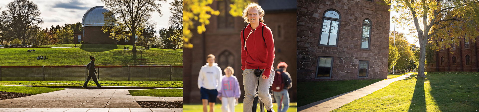 images of students on campus